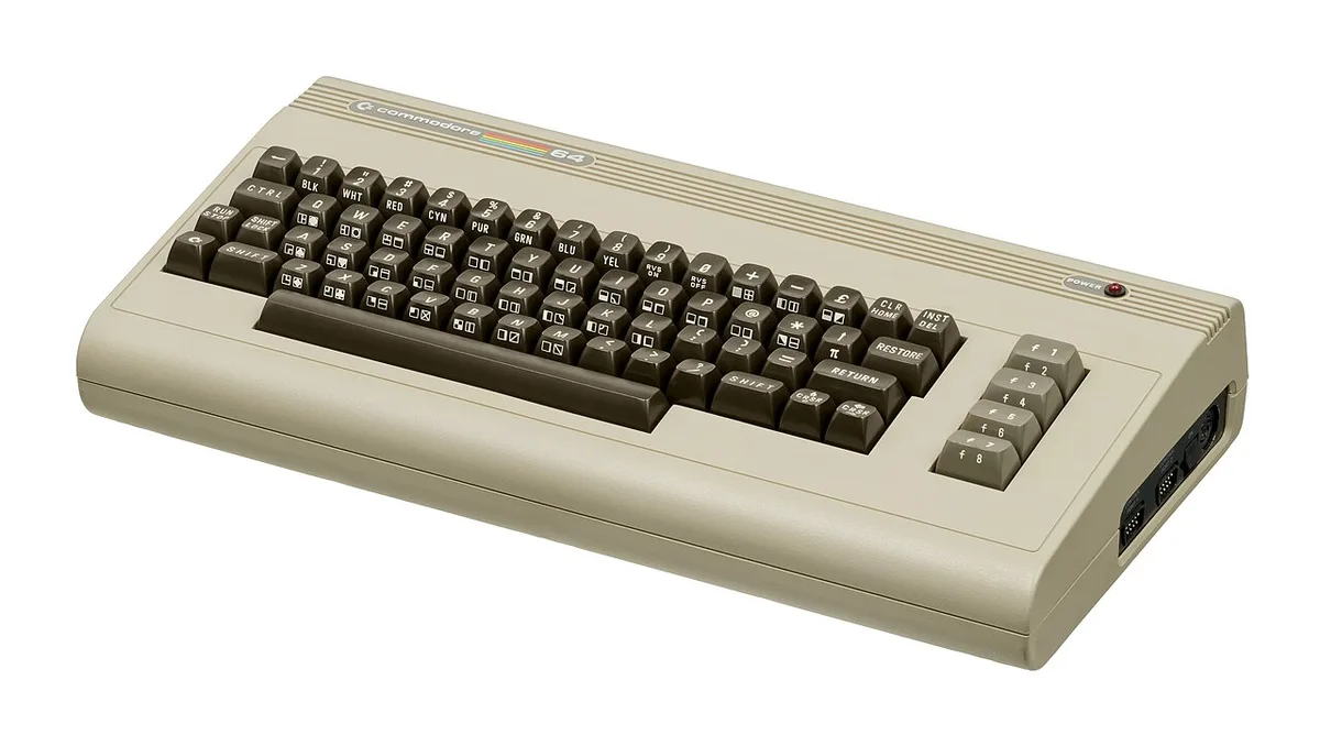 A Commodore 64 computer