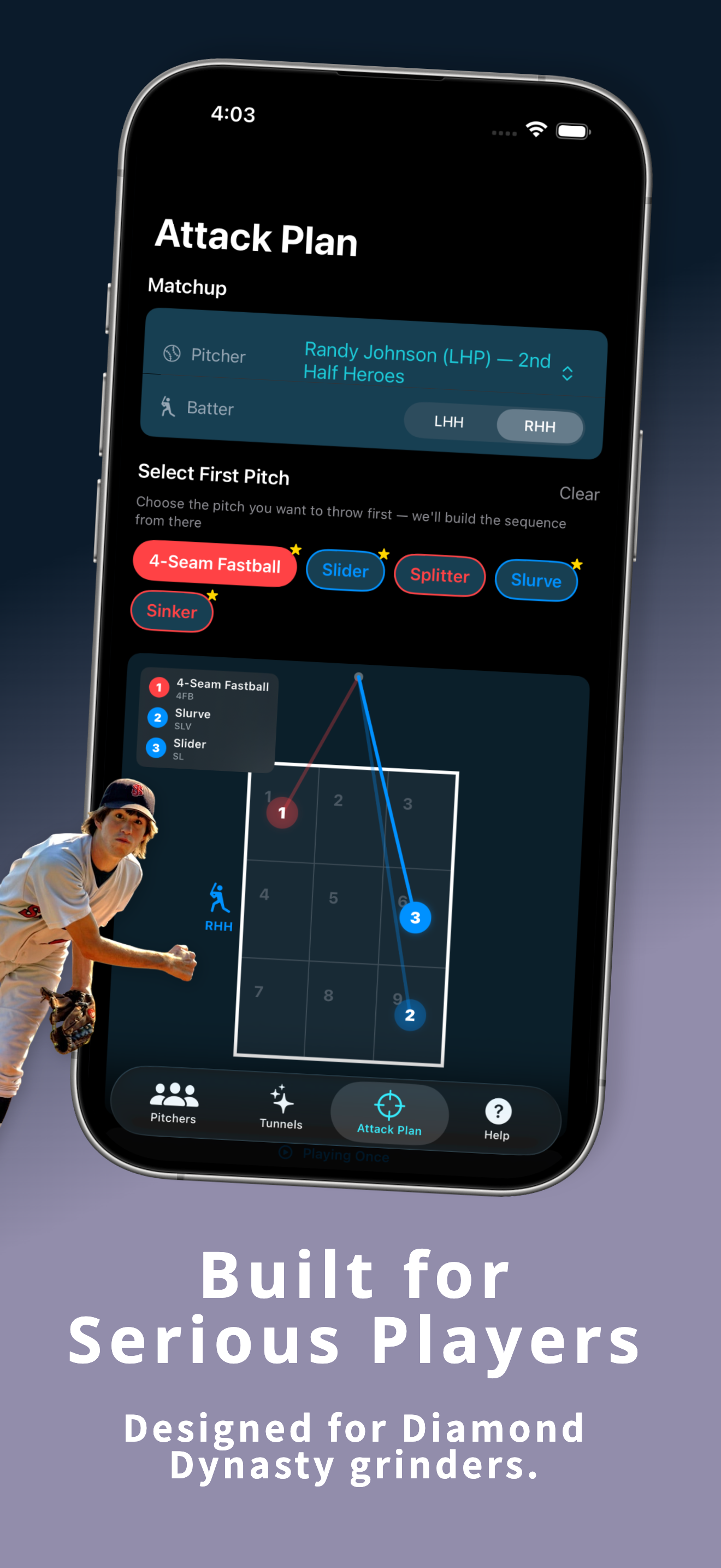 PitchTunnels visual strike zone with pitch paths